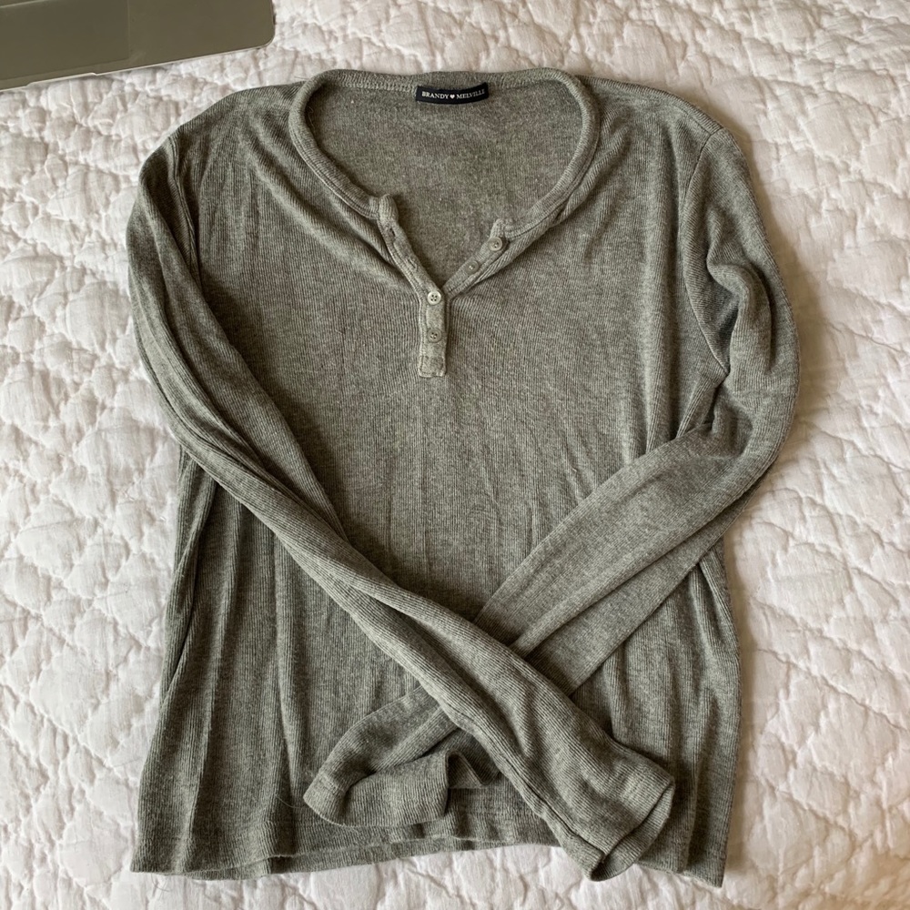 Brandy Melville Gray Longsleeve